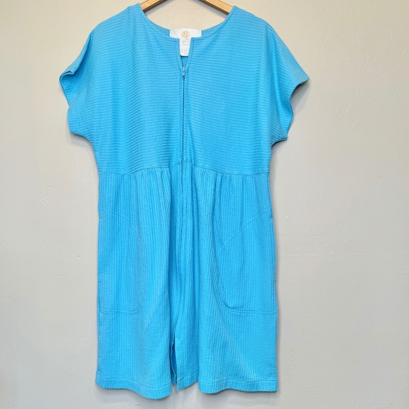 Stan Herman Other - Stan Herman 80's VTG Zip Front Hip Pockets Retro Robe Swim Coverup